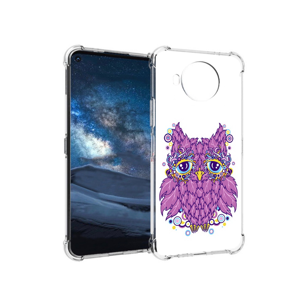 Чехол MyPads Tocco для Nokia 8.3 Розовая сова (PT227053.110.147)
