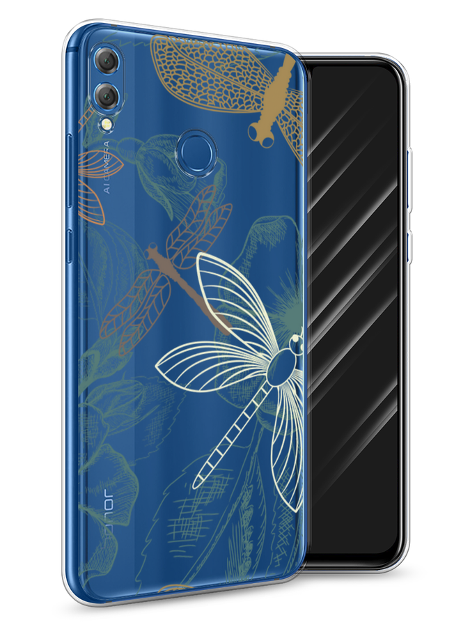 

Чехол Awog на Honor 8X "Тени стрекоз", Коричневый;зеленый;белый, 66750-8