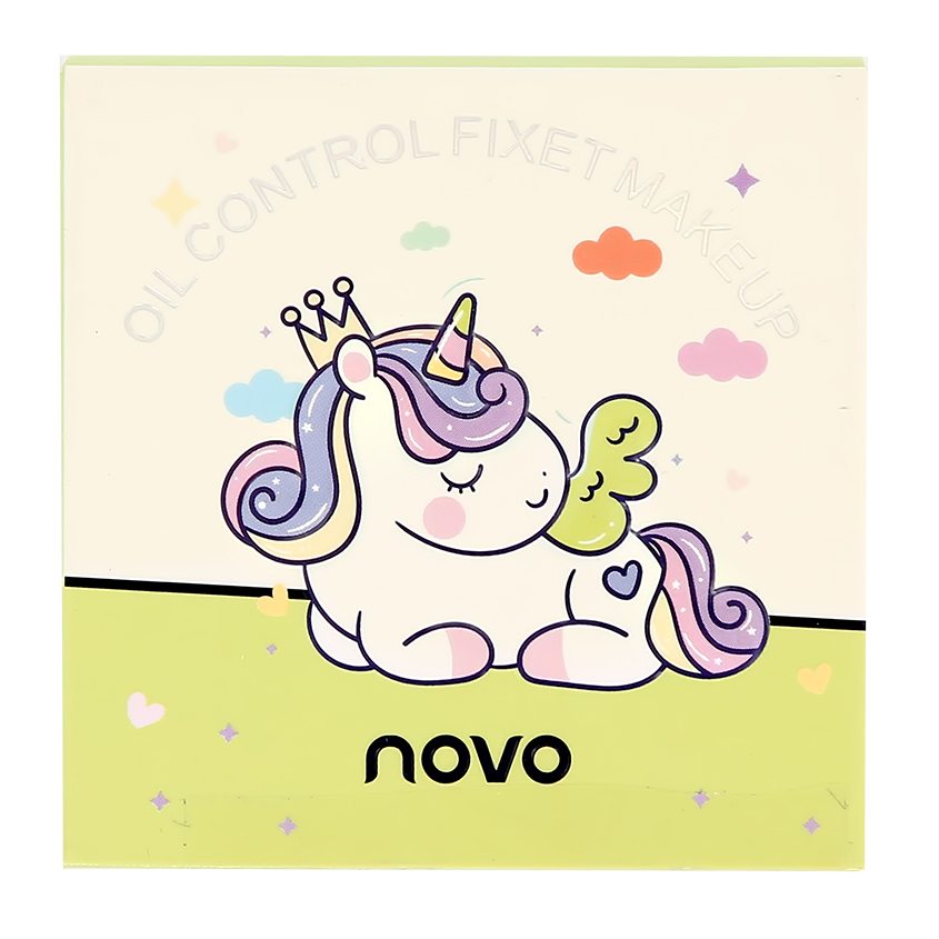 Пудра рассыпчатая для лица Novo UNICORN тон 03 румяна для лица novo pink pig тон 01