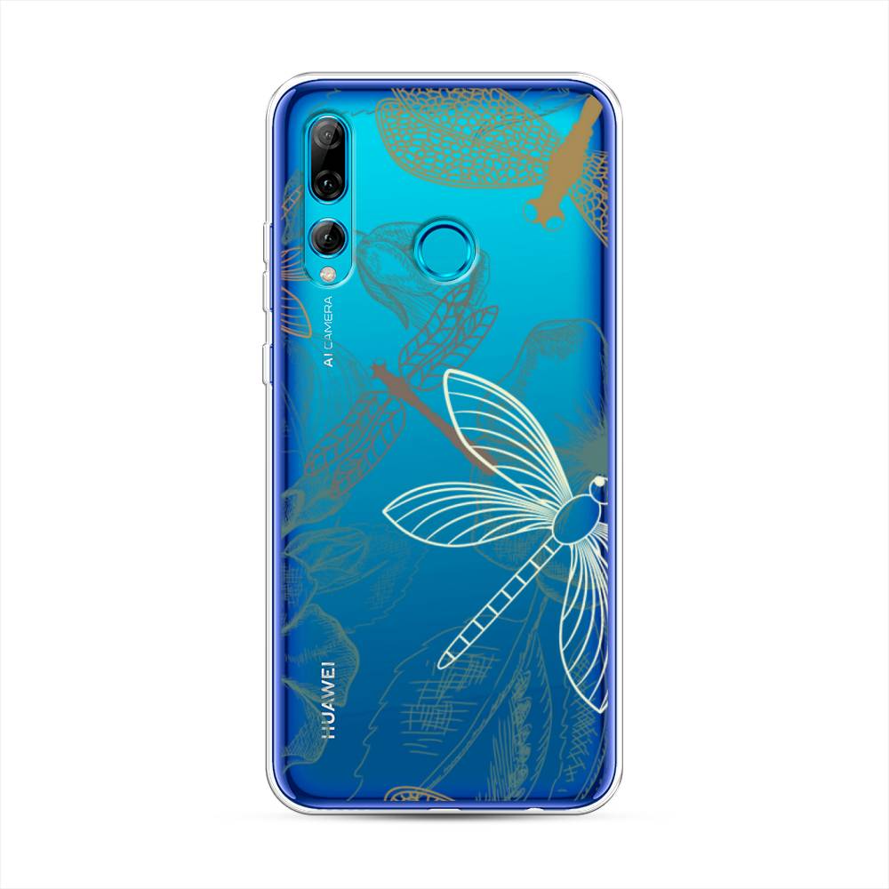 

Чехол Awog на Huawei P Smart Plus 2019 "Тени стрекоз", Коричневый;зеленый;белый, 69250-8