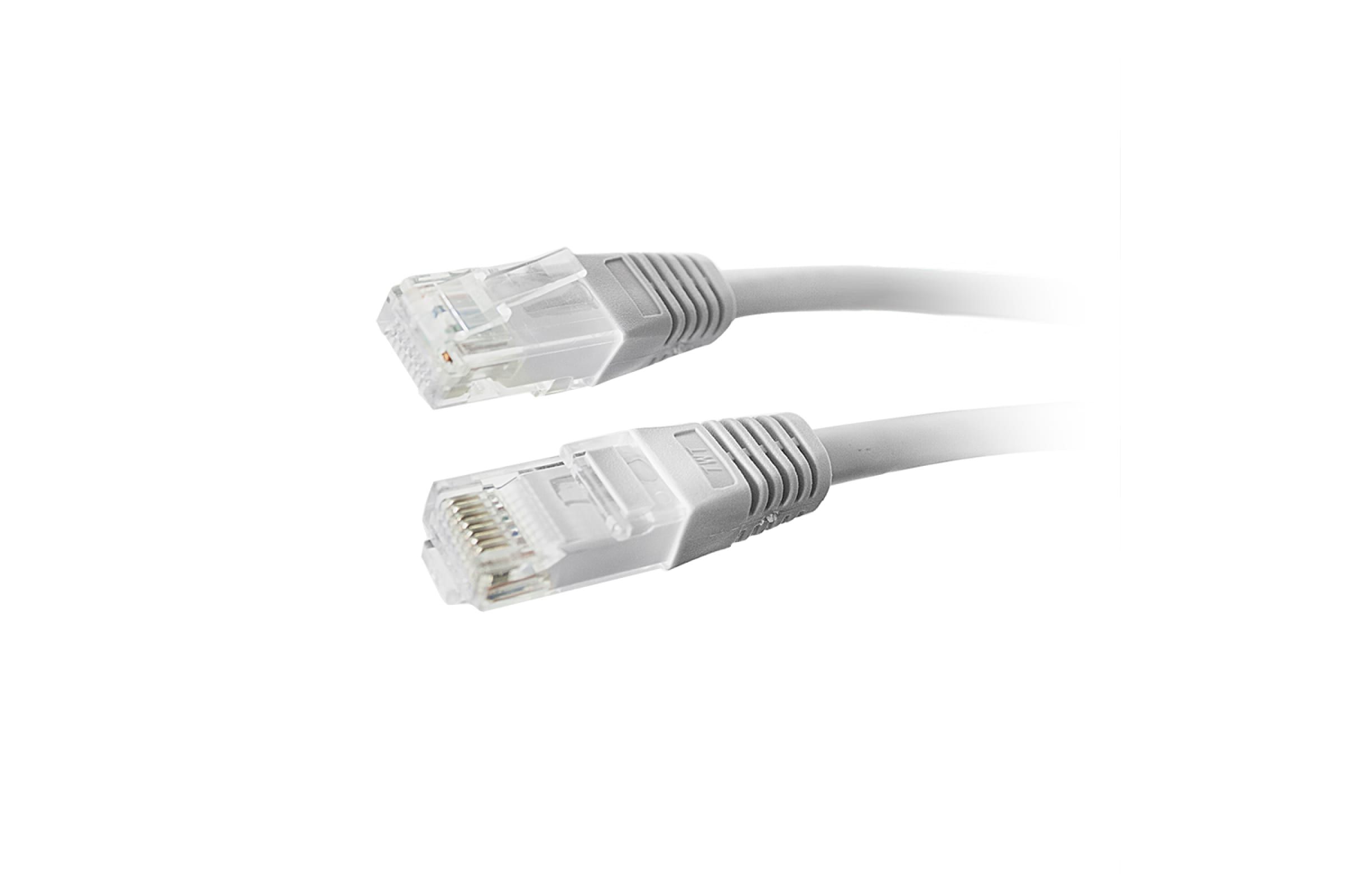 

Патч-корд RJ45 - RJ45, 4 пары, UTP, категория 6, 3 м, серый, TWT-45-45-3.0/6-GY