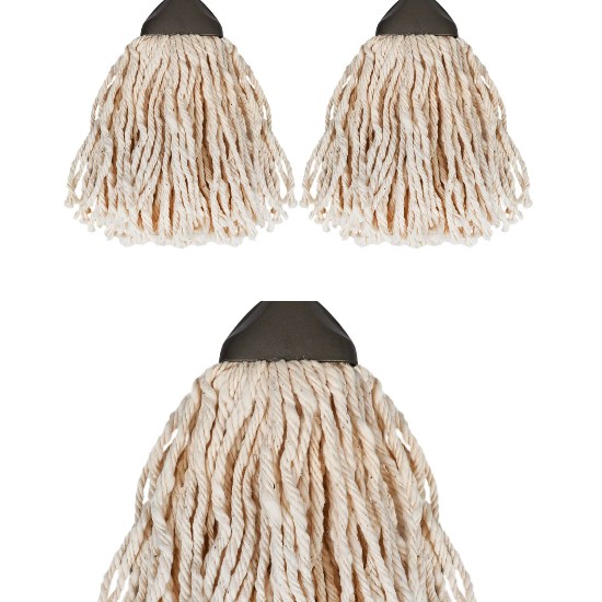 Насадка для швабры Spin & Clean Сменная МОП Миди Классика, высота 26 см, 3 шт