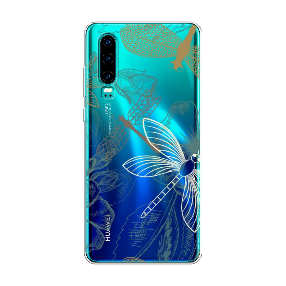 

Чехол Awog на Huawei P30 "Тени стрекоз", Коричневый;зеленый;белый, 68550-8