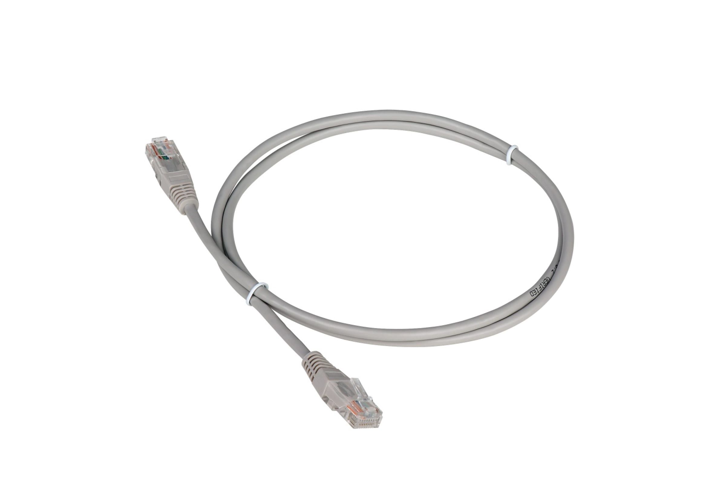 

Патч-корд RJ45 - RJ45, 4 пары, UTP, категория 5е, 0.3 м, серый, TWT TWT-45-45-0.3-GY