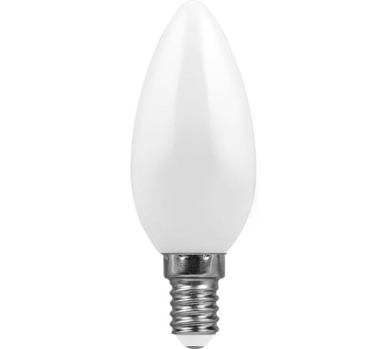 

Лампа светодиодная LED 7вт E14 дневной матовая свеча | код 55169 | FERON 1 шт.