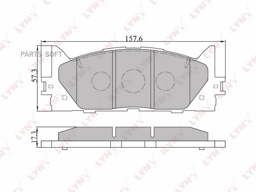 

Тормозные колодки LYNXauto дисковые передние BD7530