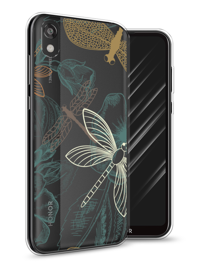 

Чехол Awog на Huawei Y5 2019 "Тени стрекоз", Коричневый;зеленый;белый, 69050-8