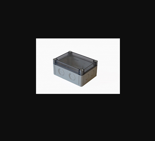Коробка АБС светло-серая низкая крышка пустая | код КР2801-420 | HEGEL 1 шт.