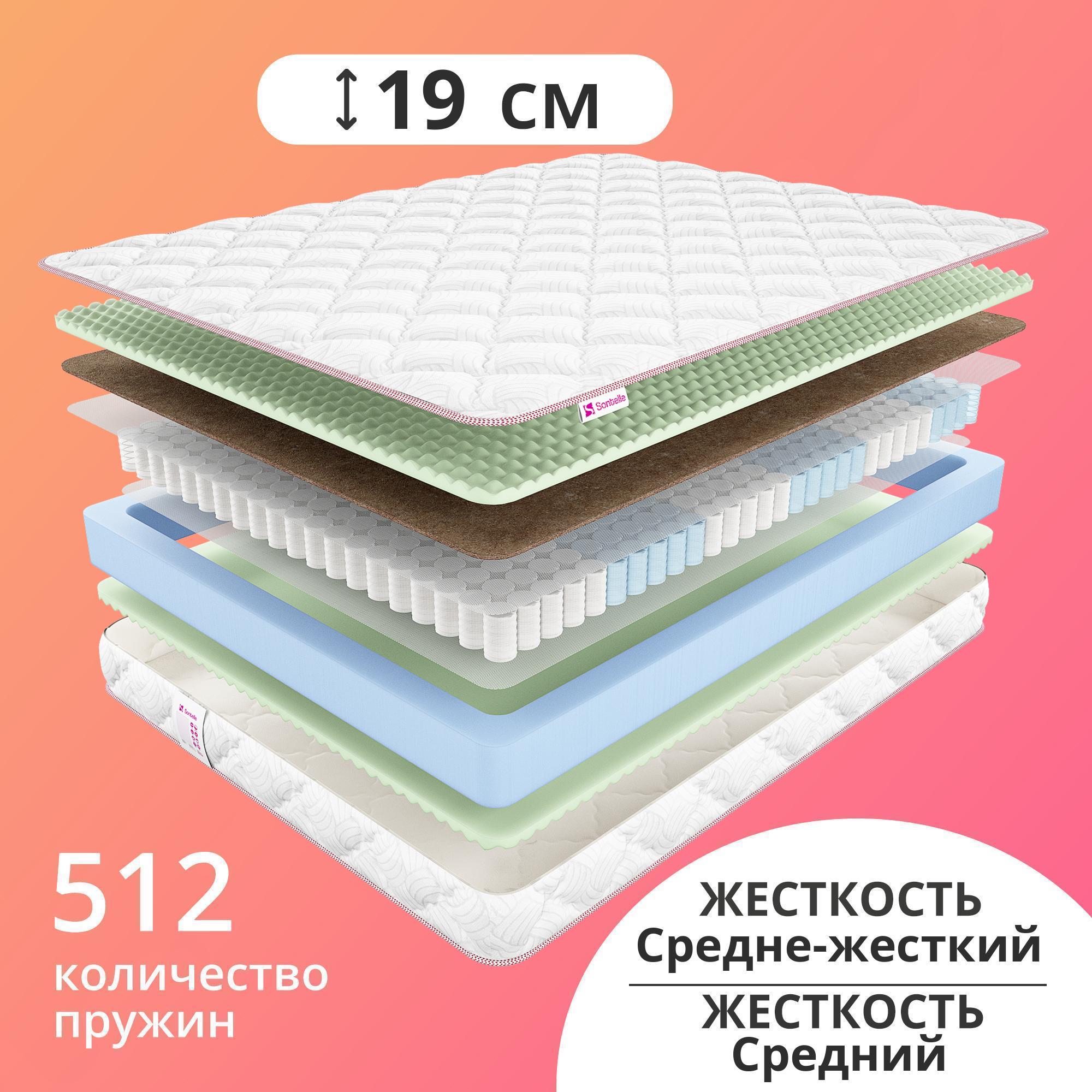 

Матрас с независимыми пружинами Sontelle Mills Comfort 140x190, Белый, Mills Comfort