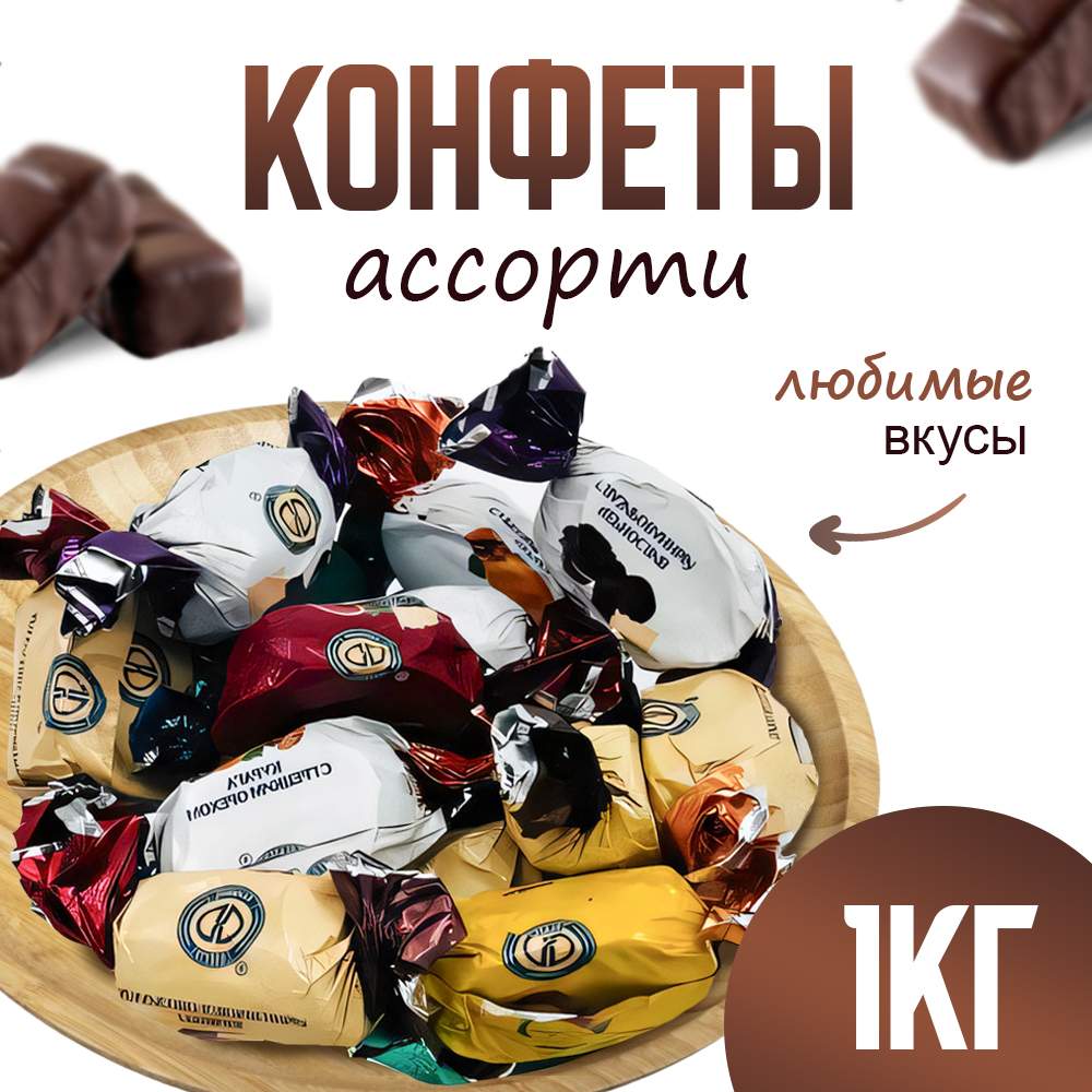 

Конфеты VegaGreen ассорти, 1000 г, конфеты