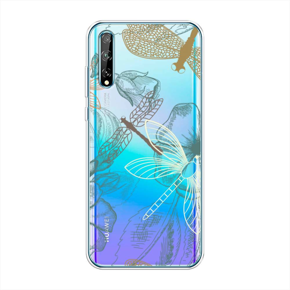 

Чехол Awog на Huawei Y8p "Тени стрекоз", Коричневый;зеленый;белый, 6103450-8