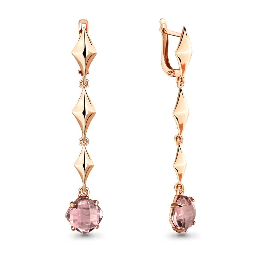 

Серьги из серебра с морганитом Aquamarine 4707490_925_з, 4707490_925_з