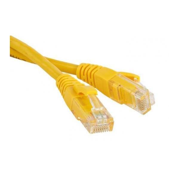 

Патч-корд RJ45 - RJ45, 4 пары, UTP, категория 5е, 1.5 м, желтый, TWT TWT-45-45-1.5-YL
