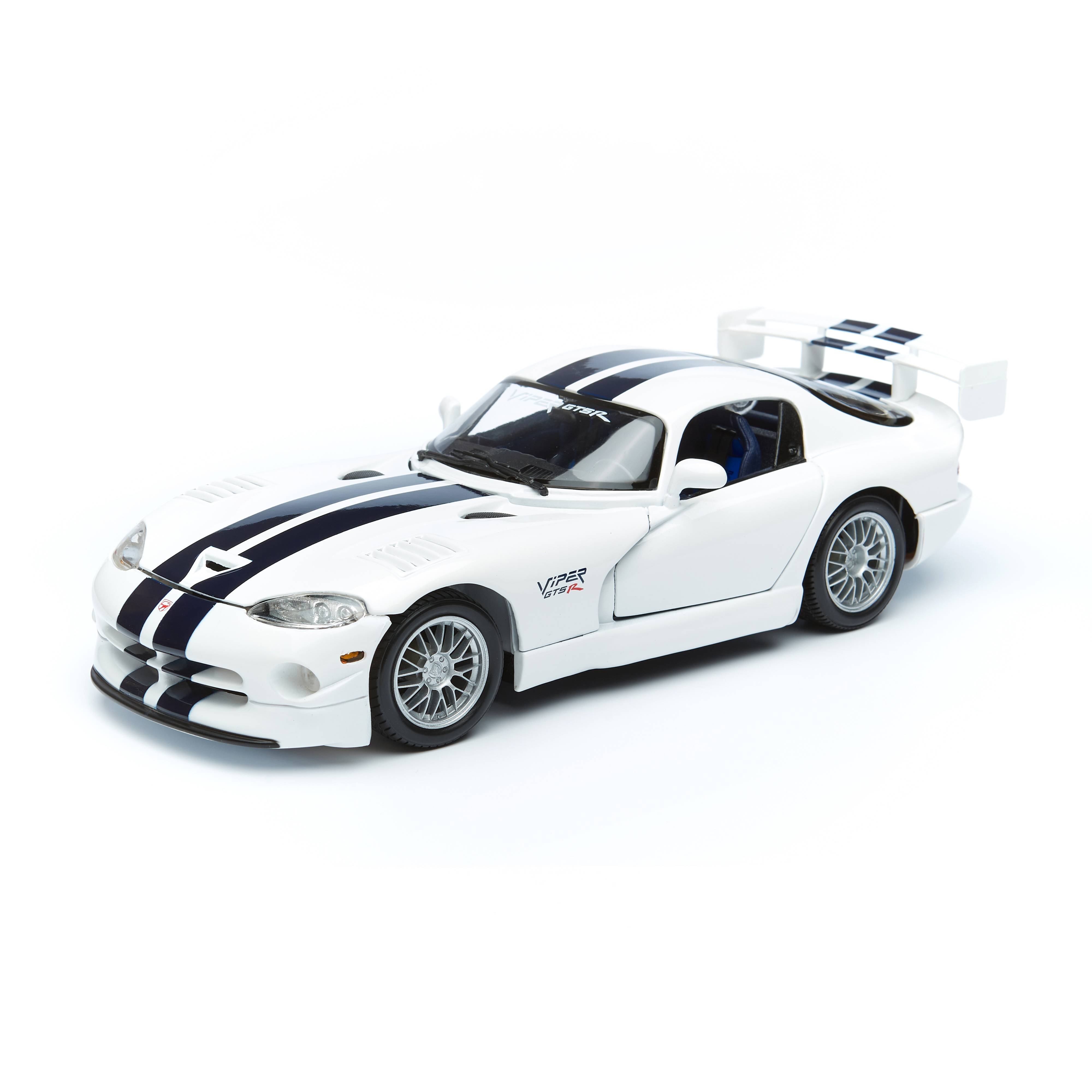 фото Игрушечная машинка maisto dodge viper gt2, 1:18 белая 31845/