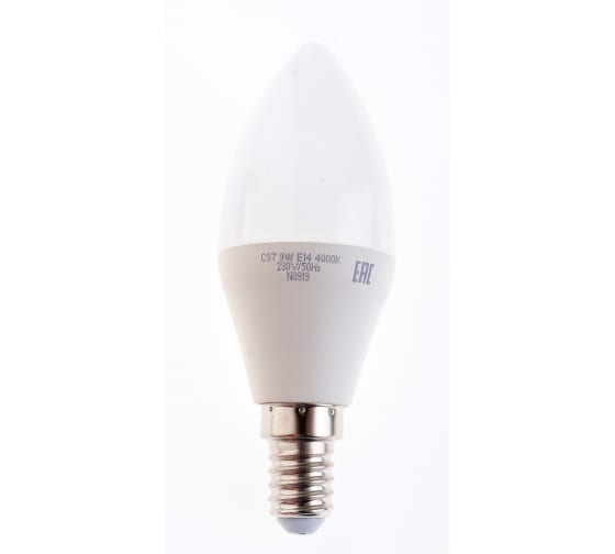 

Лампа светодиодная LED 9w E14 4000K свеча Jazzway | код 5019034 | JazzWay 1 шт.