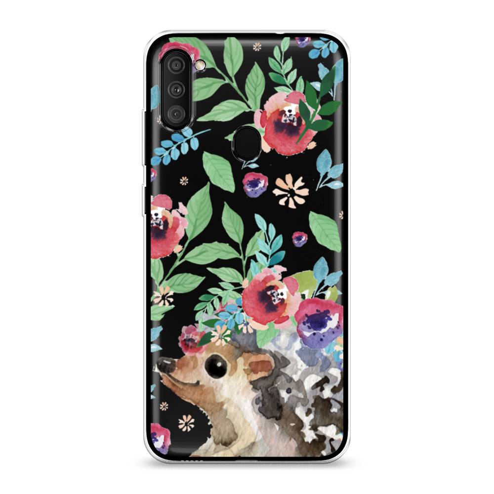 

Чехол Awog на Samsung Galaxy A11 / Самсунг A11 "Ежик в цветах акварель", Разноцветный, 2100150-2