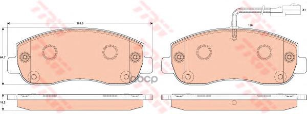 

Колодки тормозные дисковые OPEL: MOVANO B 2.3 CDTI FWD/2.3 CDTI RWD 10- GDB1910