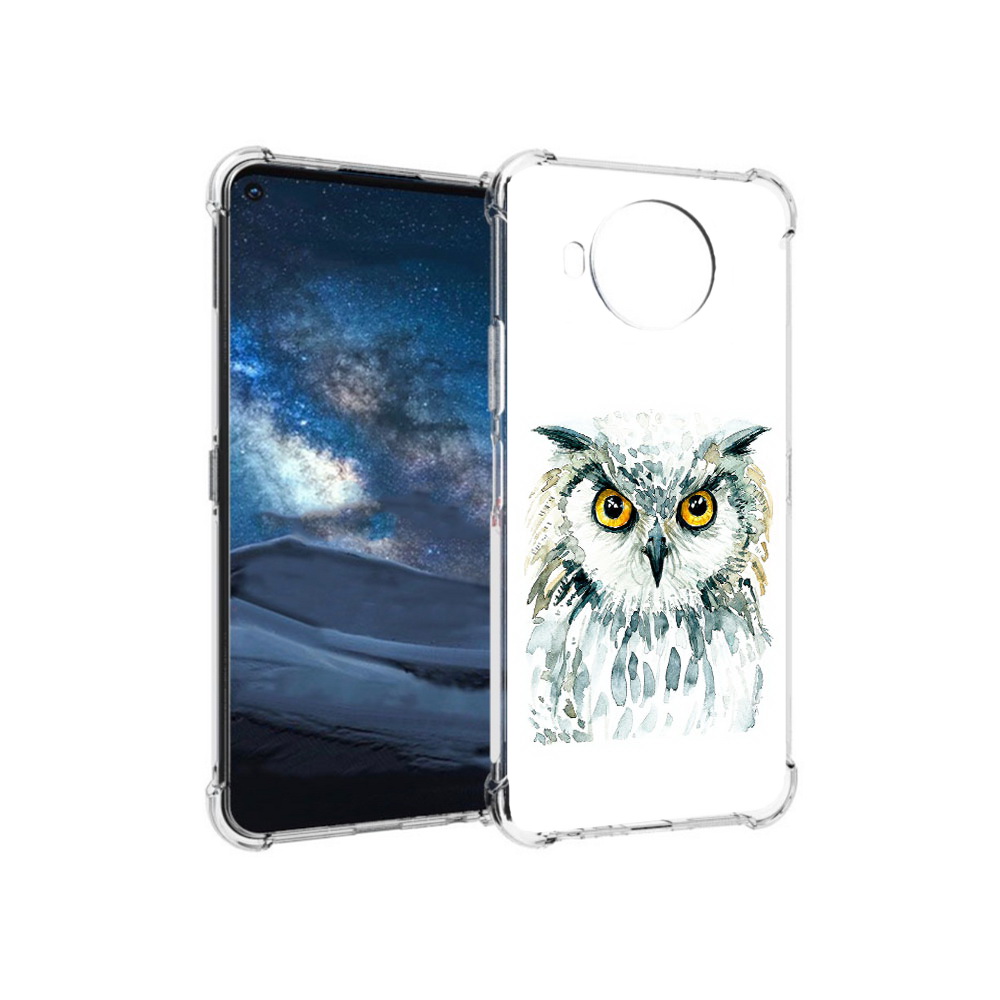 

Чехол MyPads Tocco для Nokia 8.3 Серьезная сова (PT227053.110.156), Прозрачный, Tocco