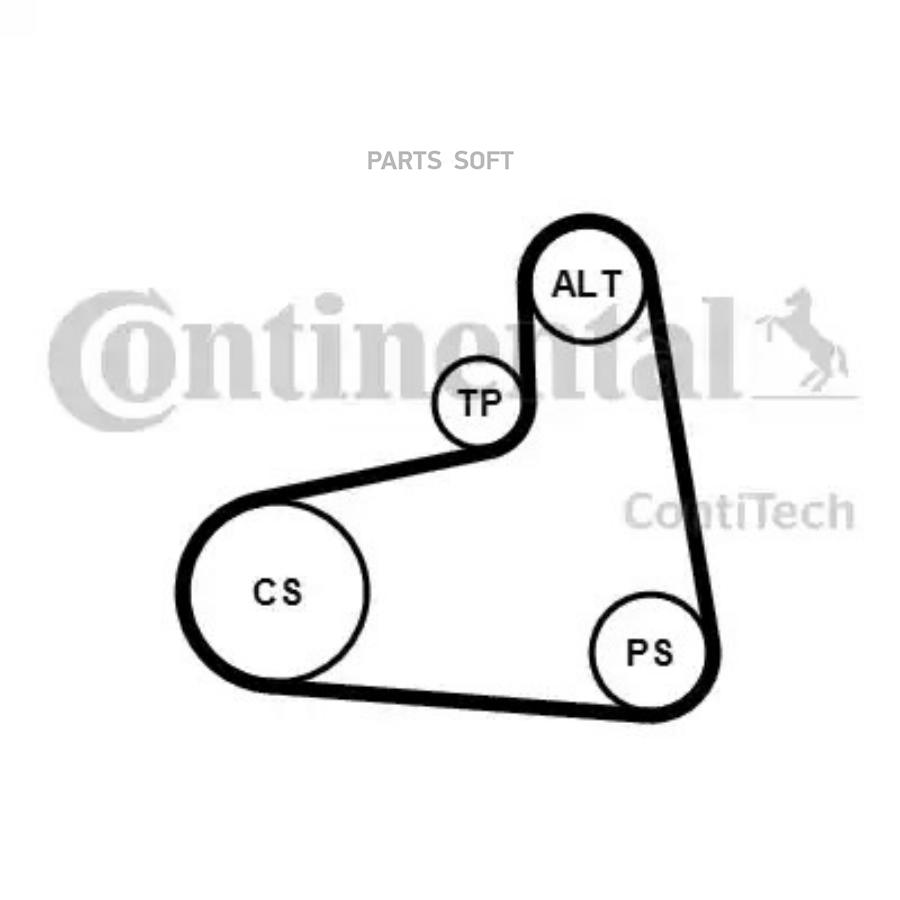 

Ремкомплект Приводного Ремня Contitech ContiTech 6PK906K3