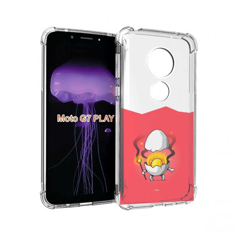 

Чехол MyPads горелое яйцо для Motorola Moto G7 Play, Прозрачный, Tocco