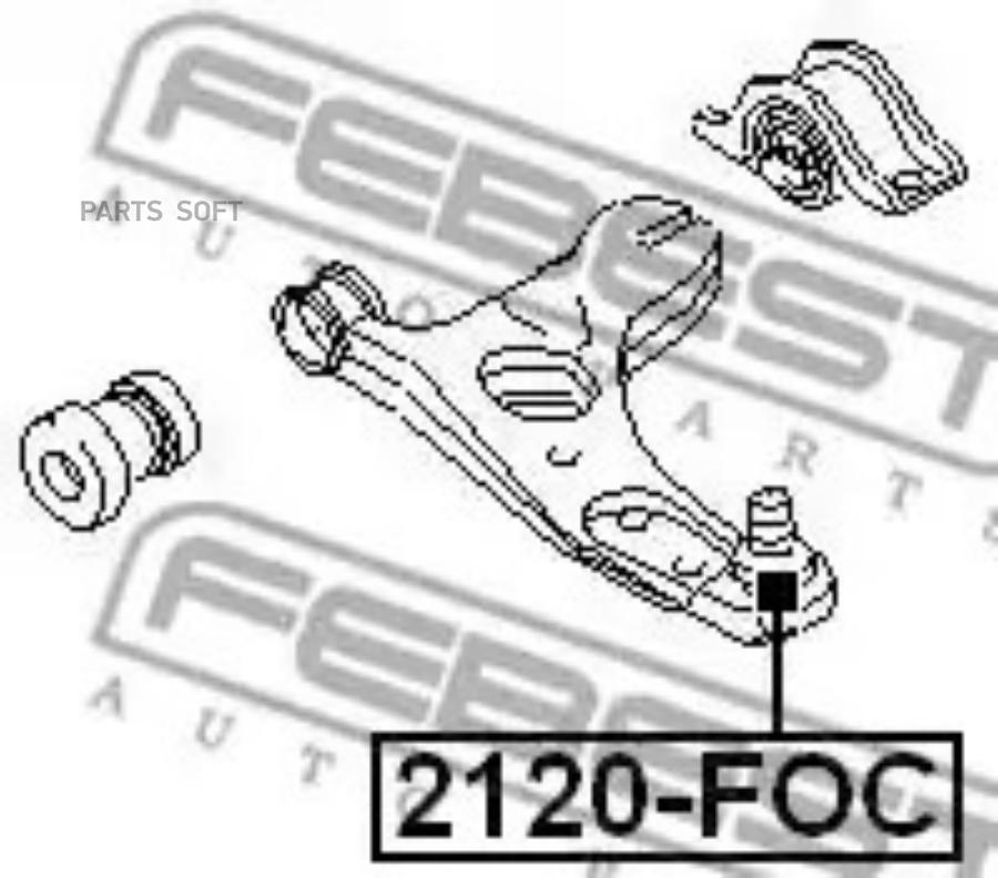 FEBECT 2120FOC 2120-FOC_шаровая опора! л.+п.\ Ford Focus all 98-04