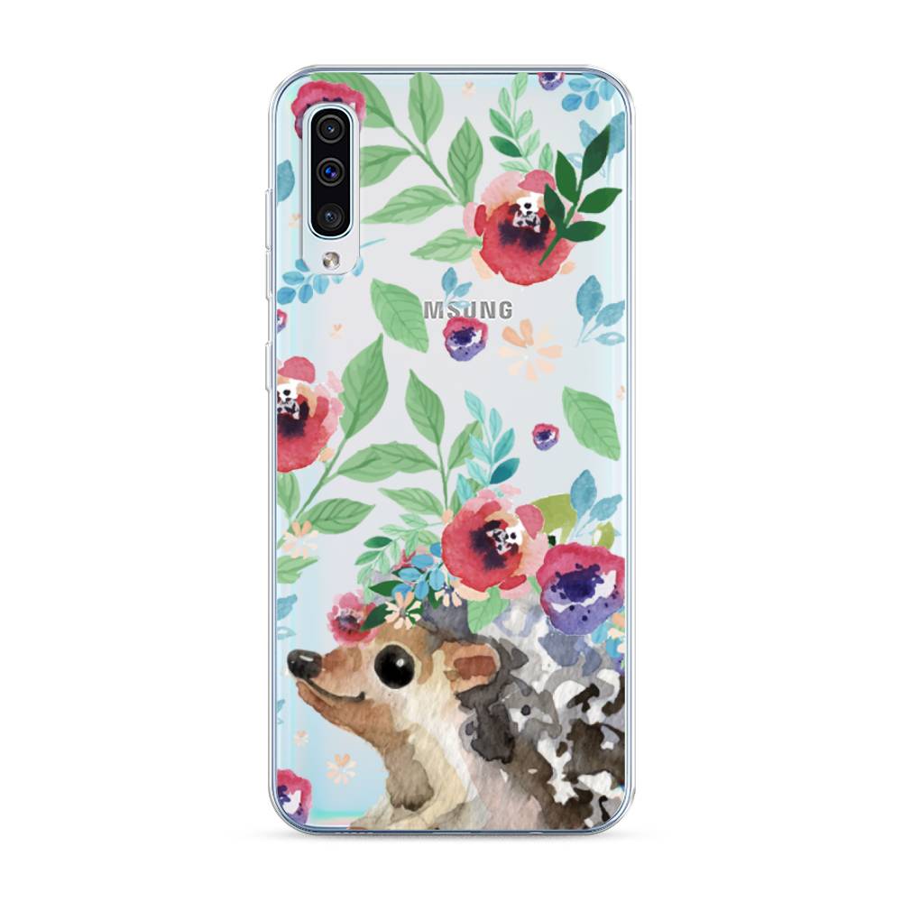 

Чехол Awog на Samsung Galaxy A30s/A50 "Ежик в цветах акварель", Разноцветный, 28850-2