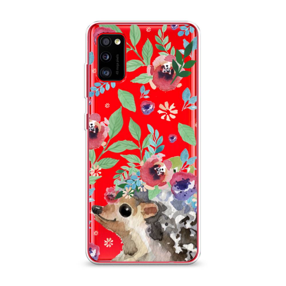 

Чехол Awog на Samsung Galaxy A41 / Самсунг A41 "Ежик в цветах акварель", Разноцветный, 2100450-2