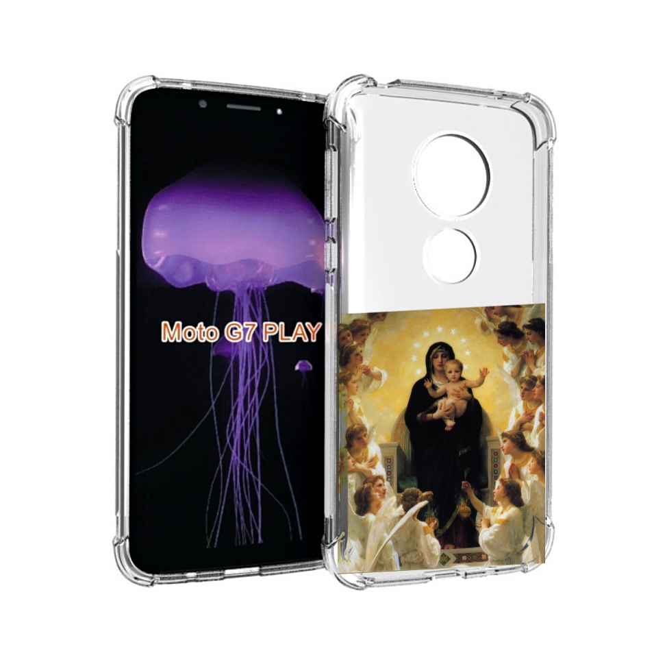 

Чехол MyPads дева-мария для Motorola Moto G7 Play, Прозрачный, Tocco