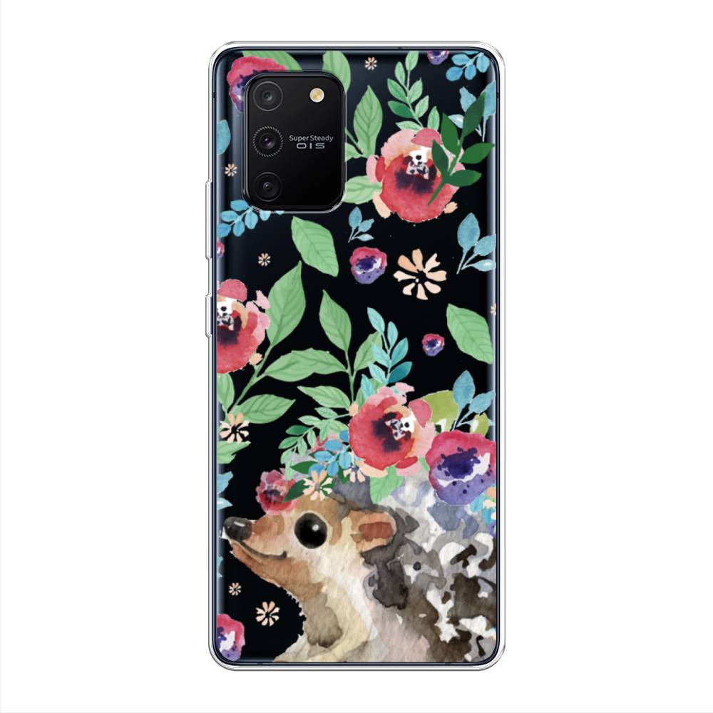 

Чехол Awog на Samsung Galaxy A91/S10 Lite "Ежик в цветах акварель", Разноцветный, 29950-2