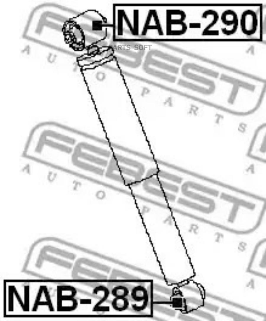 

FEBECT NAB289 Сайлентблок амортизационной стойки | зад прав/лев |