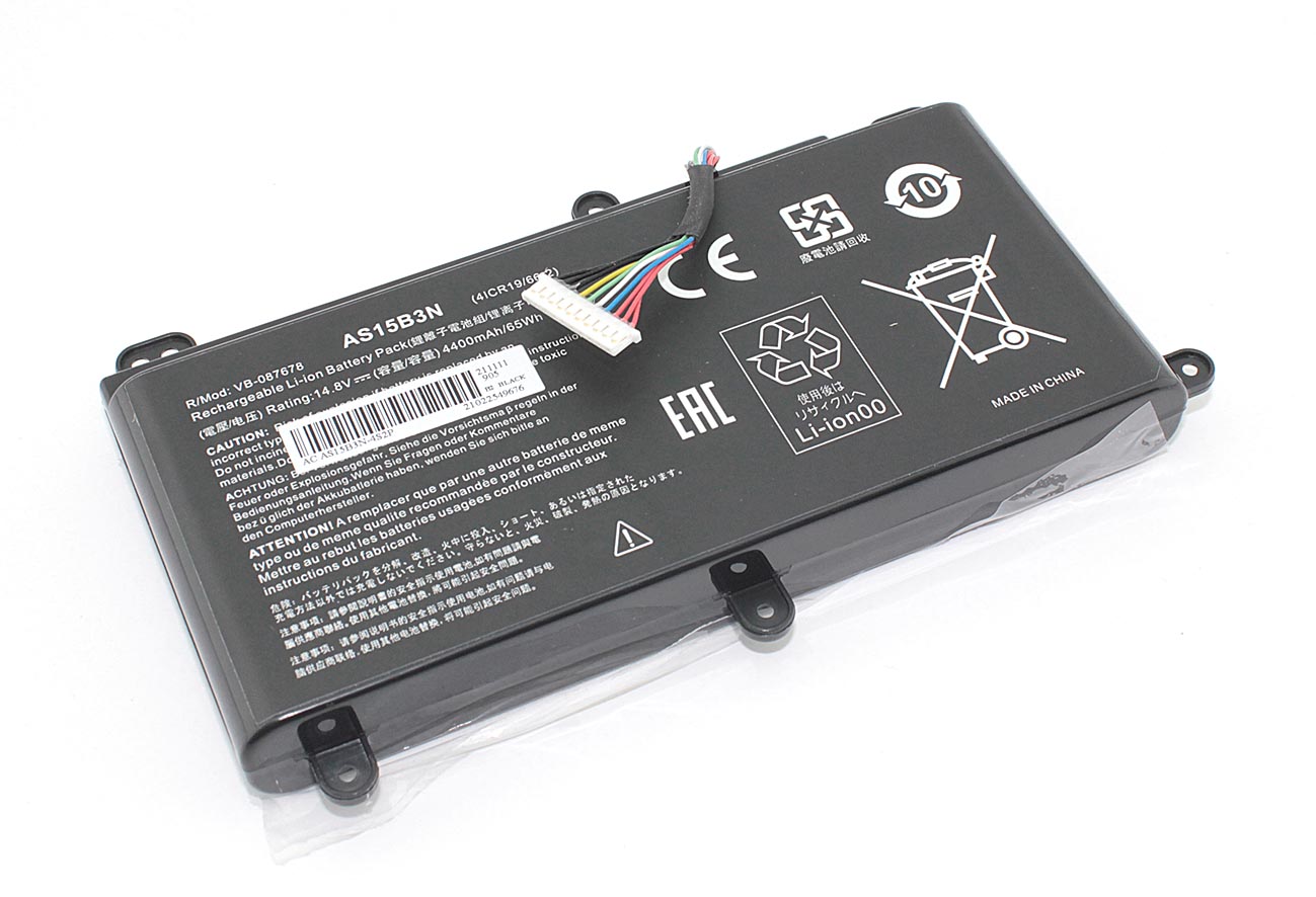 

Аккумулятор для ноутбука Acer Predator 17 G9-791 AS15B3N 14.8V 4400mAh OEM