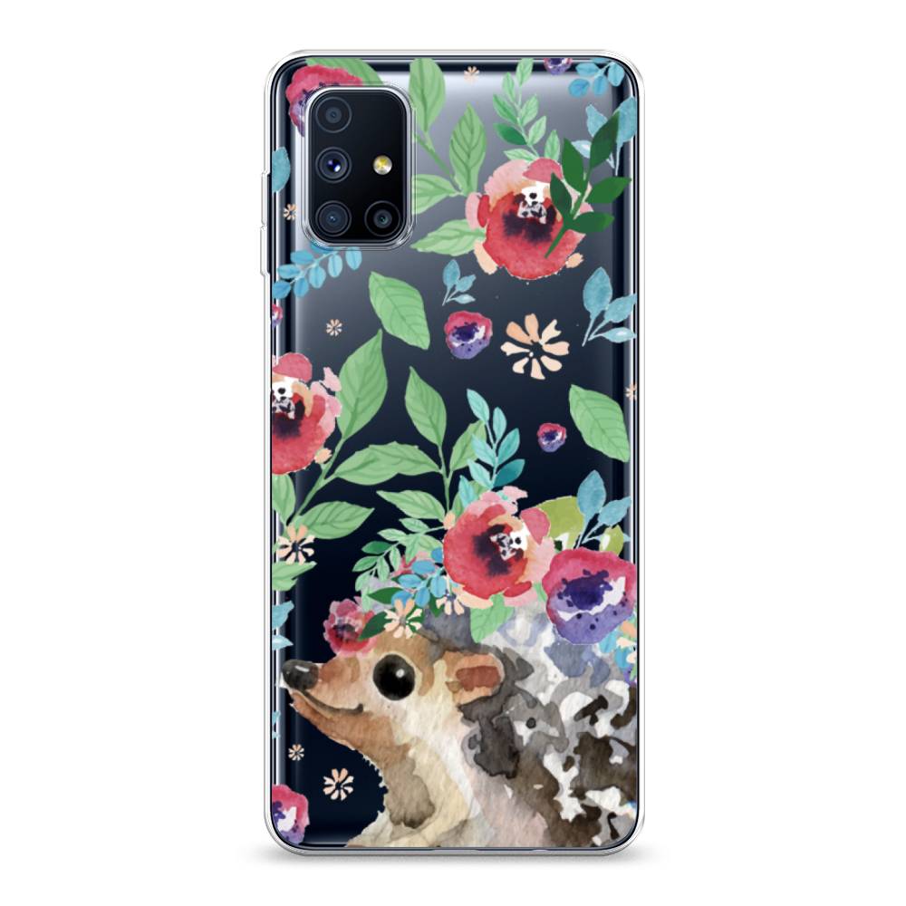 

Чехол Awog на Samsung Galaxy M51 / Самсунг M51 "Ежик в цветах акварель", Разноцветный, 2101550-2