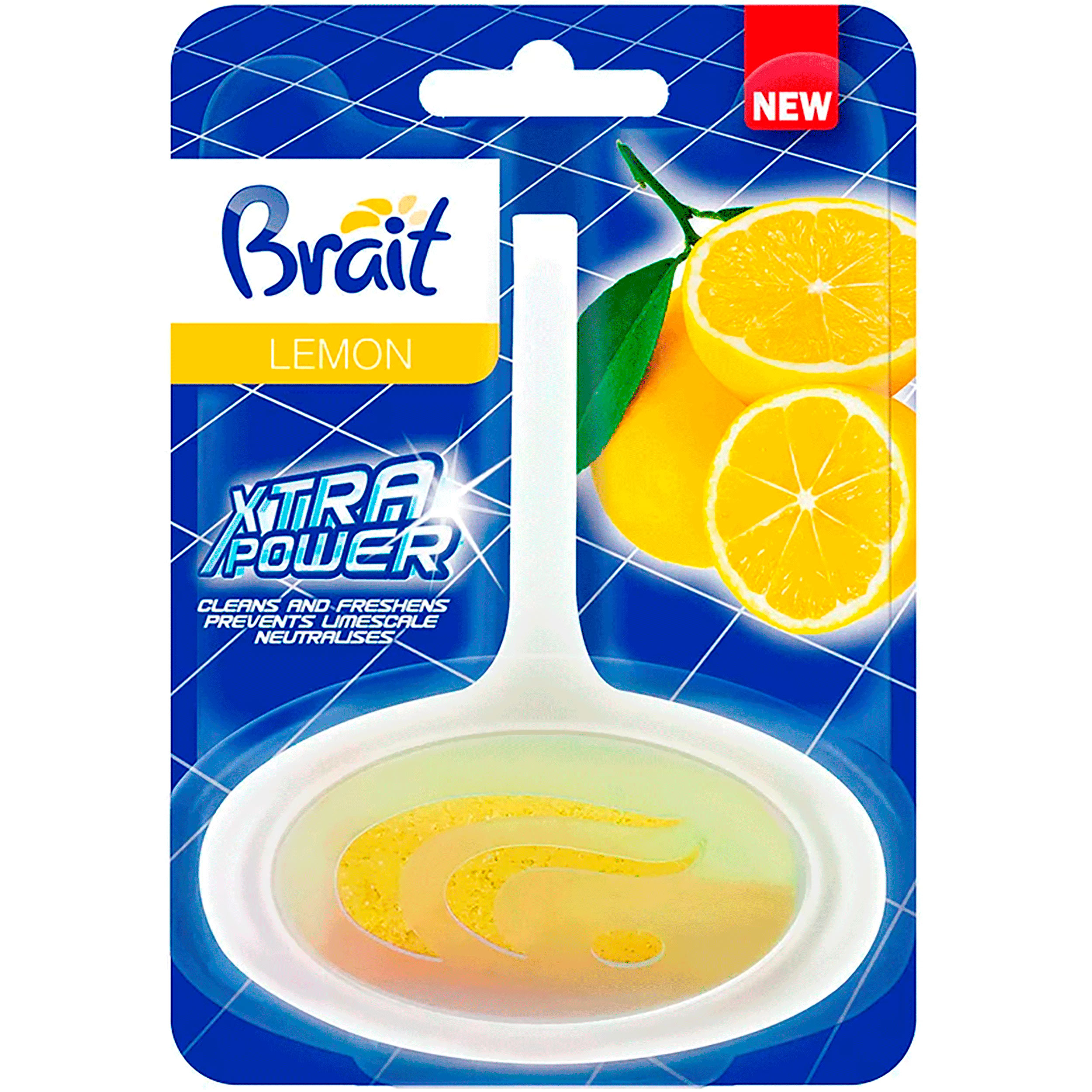 Туалетный Блок-корзинка Brait Lemon Xtra Power 40 Г