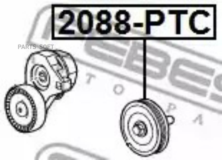 FEBECT 2088PTC 2088-PTC_ролик обводной!\ Chrysler PT Cruiser 01-09