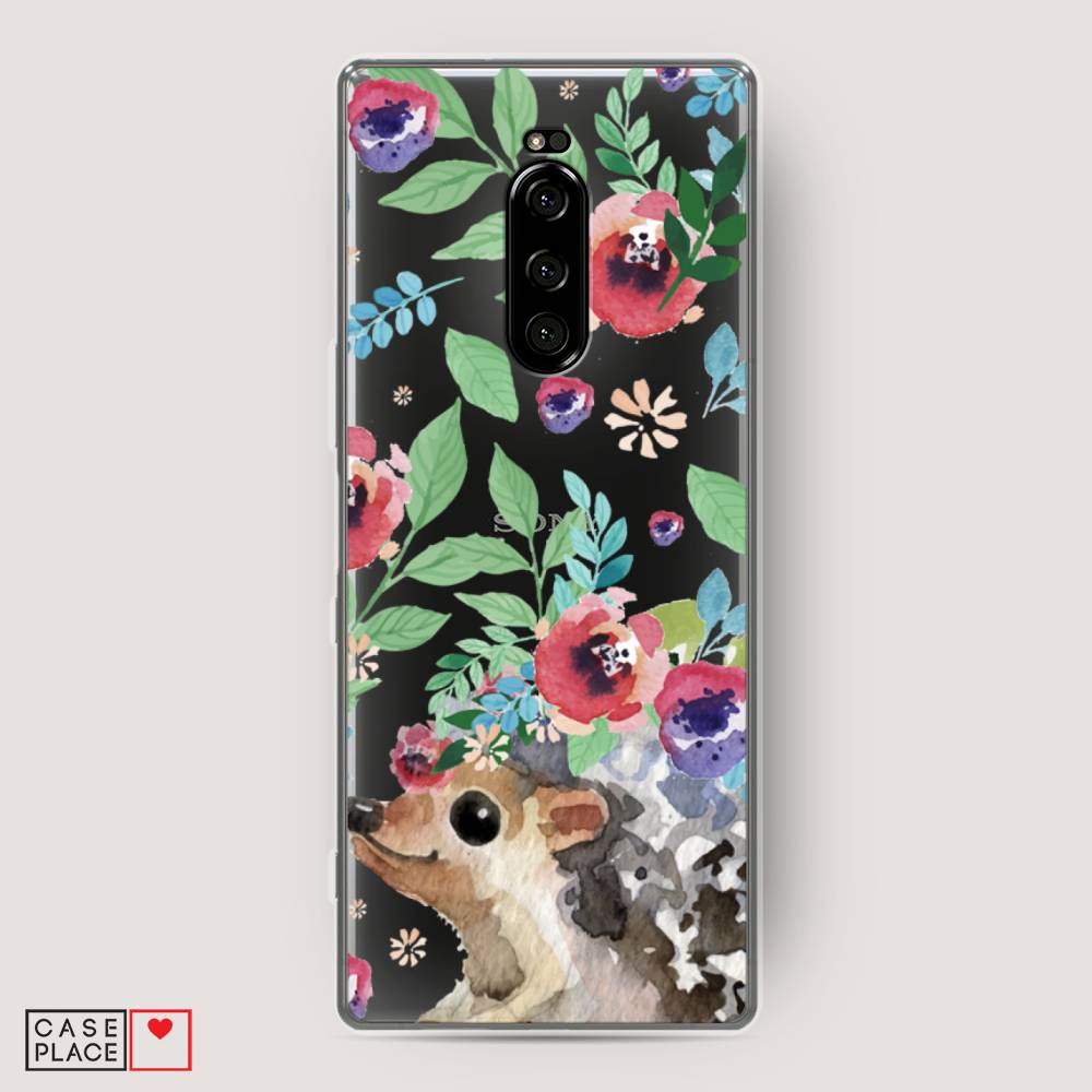 

Чехол Awog на Sony Xperia 1/XZ4 "Ежик в цветах акварель", Разноцветный, 54250-2