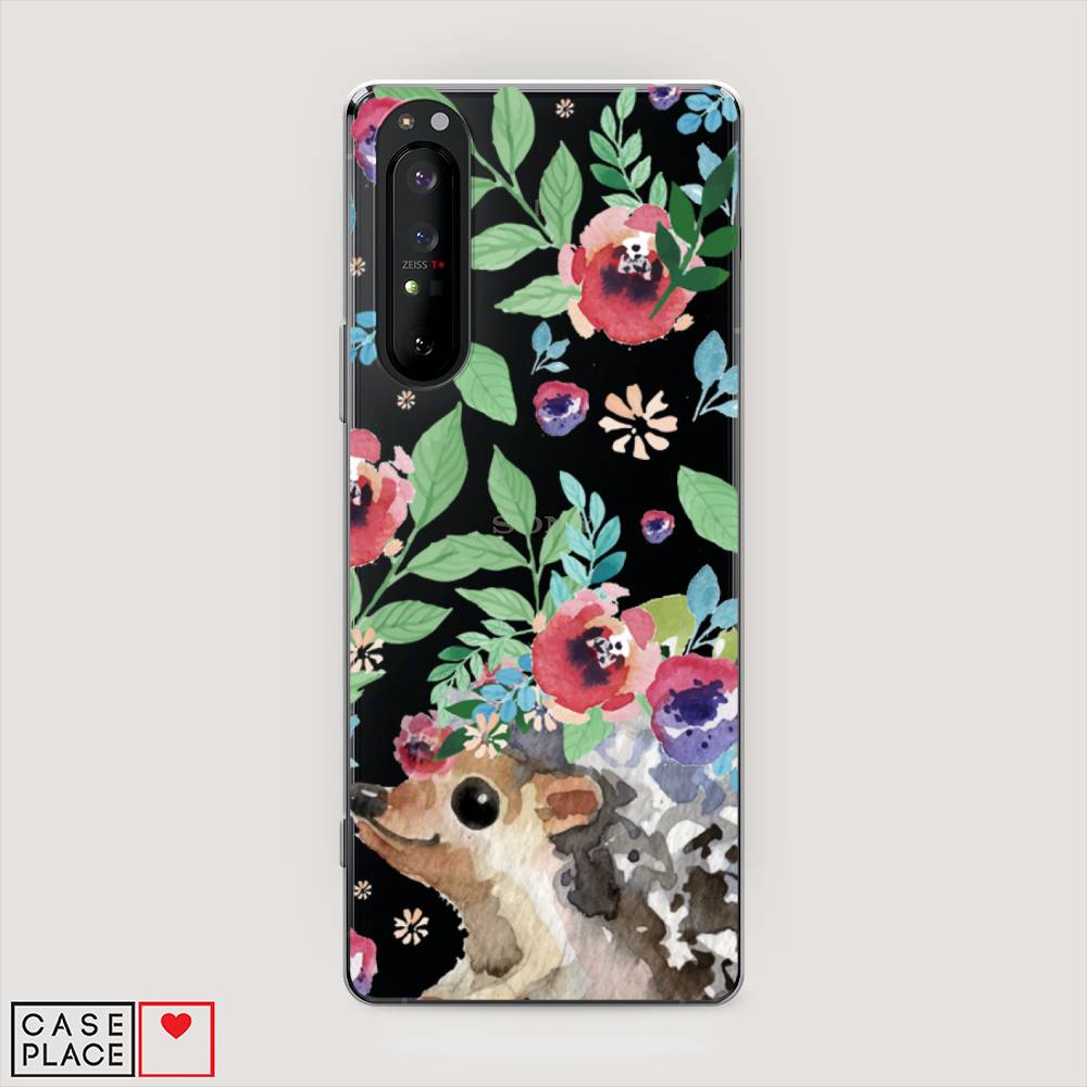 

Чехол Awog на Sony Xperia 1 II "Ежик в цветах акварель", Разноцветный, 54550-2