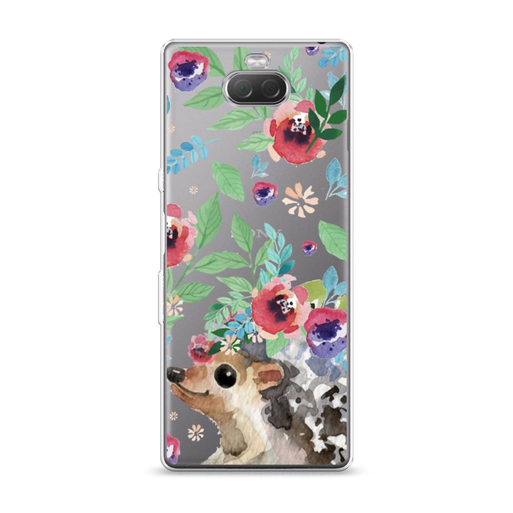 

Чехол Awog на Sony Xperia 10/XA3 "Ежик в цветах акварель", Разноцветный, 54050-2