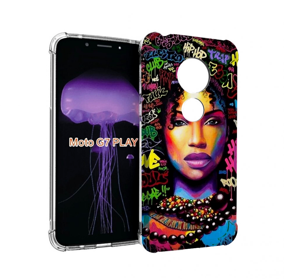 

Чехол MyPads девушка-в-граффити женский для Motorola Moto G7 Play, Прозрачный, Tocco