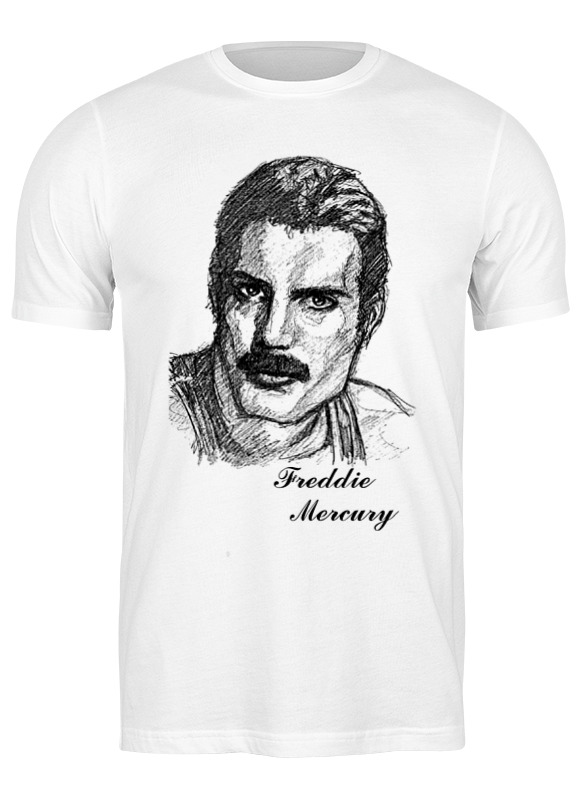 фото Футболка мужская printio freddie mercury - queen белая xl