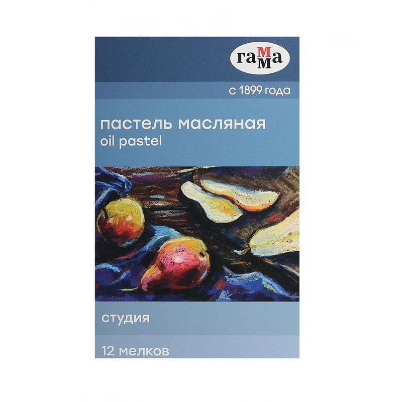 

Пастель масляная Гамма Студия, 12 цветов, картон. упак. 160320205, (2шт.), Разноцветный