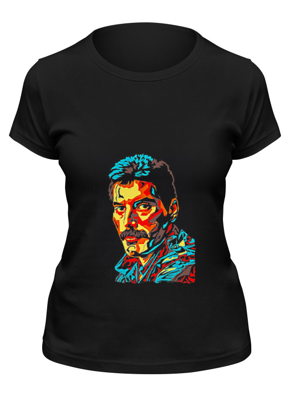 

Футболка женская Printio Freddie mercury - queen черная XL, Черный, Freddie mercury - queen