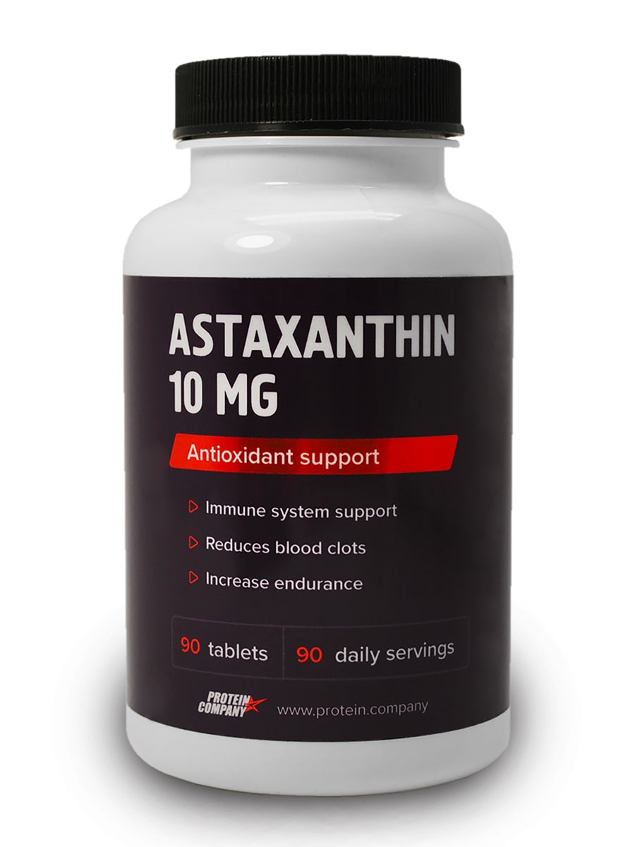 

Астаксантин PROTEIN.COMPANY Astaxanthin 10 мг, 90 порций, 90 таблеток, Astaxanthin
