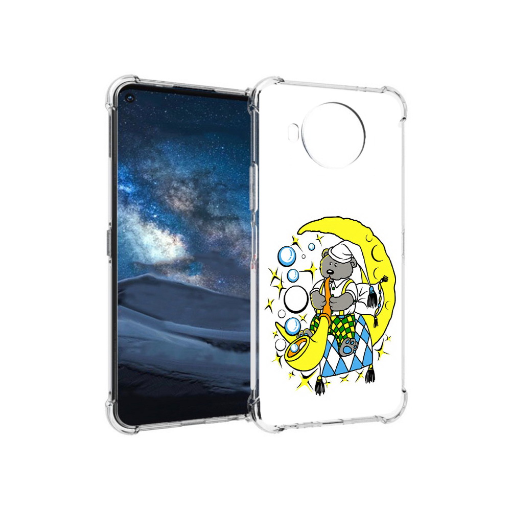 

Чехол MyPads Tocco для Nokia 8.3 Сырная луна (PT227053.110.167), Прозрачный, Tocco