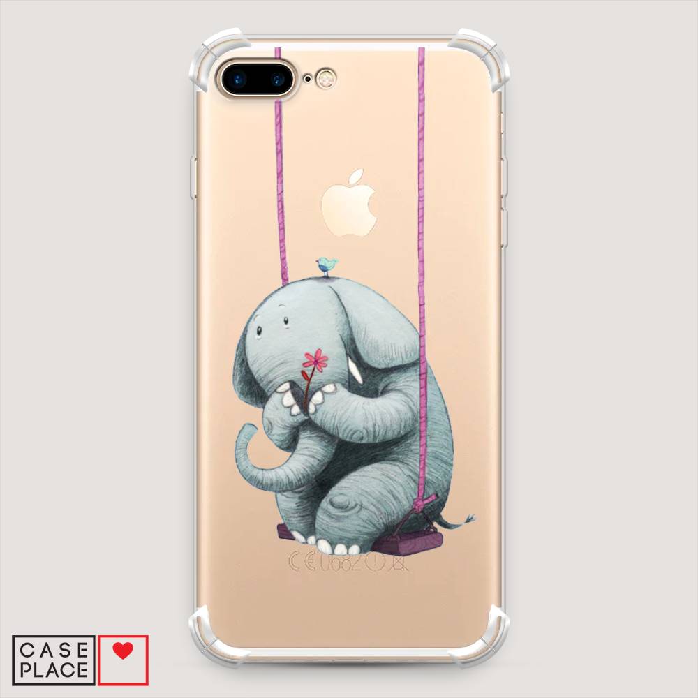 

Чехол Awog на Apple iPhone 7 Plus / Айфон 7 Plus "Грустный слоник", Разноцветный, 10751-1