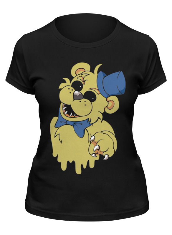 

Футболка женская Printio Golden freddy черная XL, Черный, Golden freddy