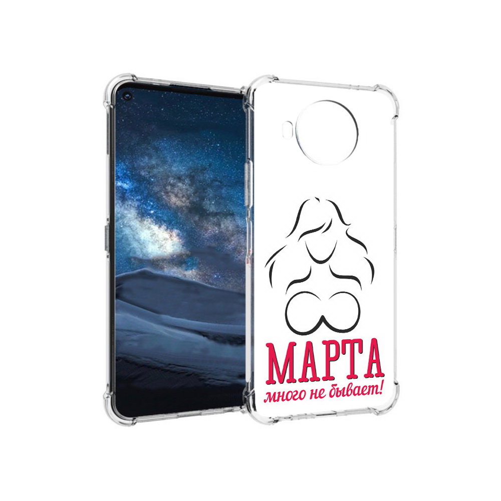 

Чехол MyPads Tocco для Nokia 8.3 8 марта много не бывает (PT227053.110.17), Прозрачный, Tocco