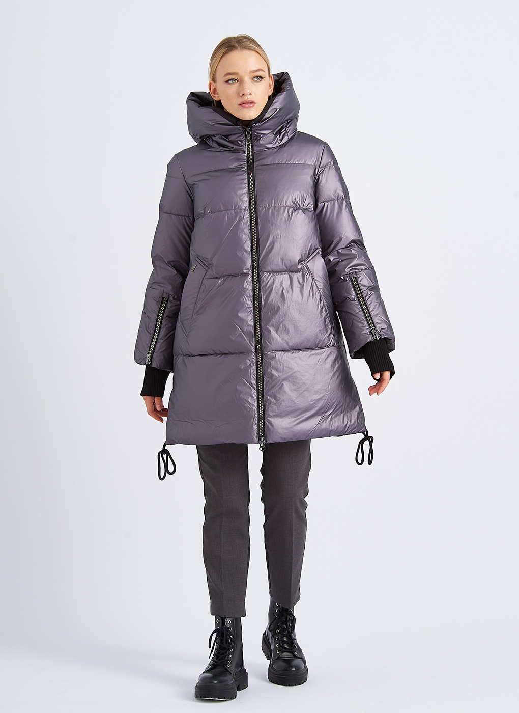 

Куртка женская Napoli 56462 серая 50 RU, 56462