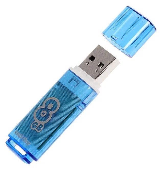 

Флешка Smartbuy Glossy 8Gb Blue SB8GBGS-B