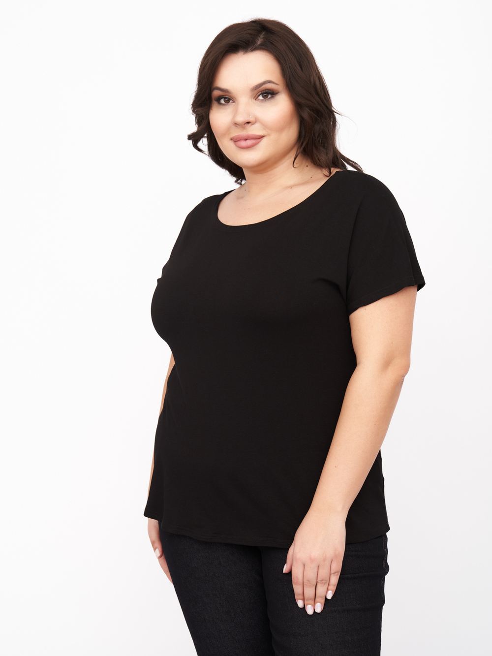

Футболка женская ZORY ZFU02803BLK01 черная 64-66 RU, ZFU02803BLK01
