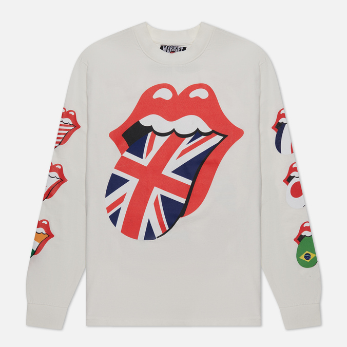 

Мужской лонгслив MARKET x Rolling Stones World Flag бежевый, Размер M, x Rolling Stones World Flag